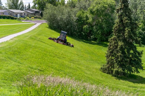 Sloped Area Mowing in Rockford